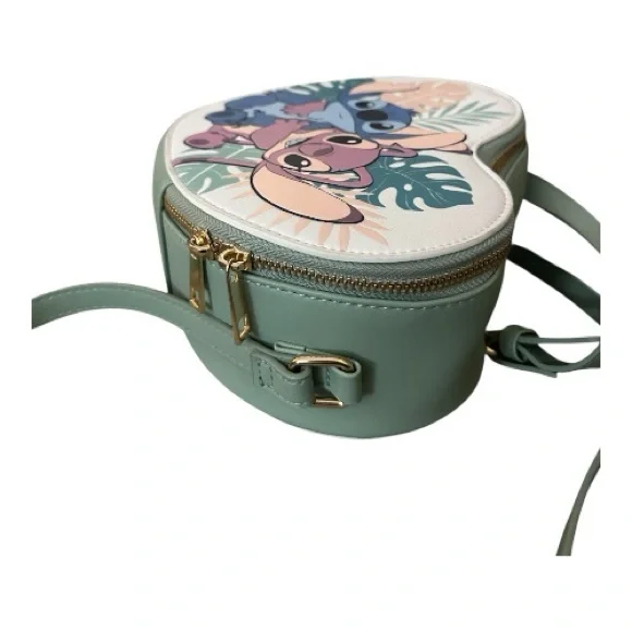 DISNEY Brand Stitch Heart-Shaped Crossbody by BIOWORLD New With Tags - Picture 7 of 13
